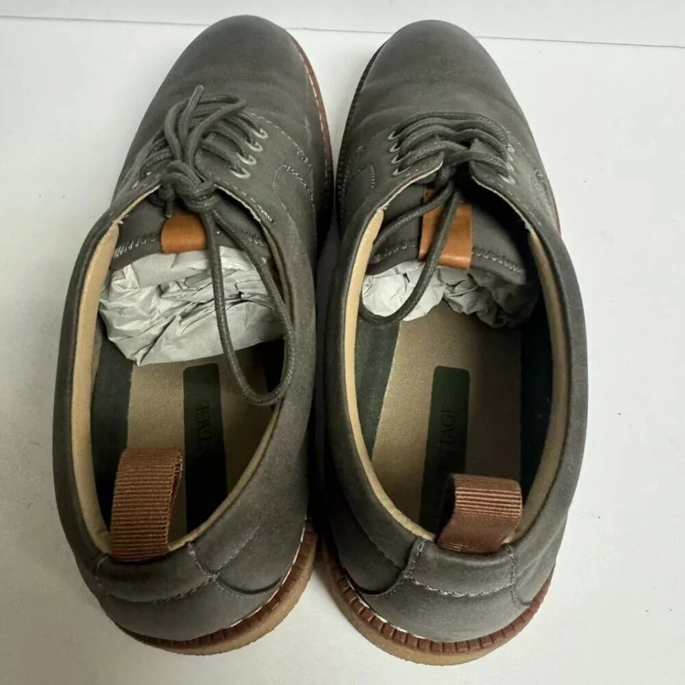 Crown Vintage Mens Tinzin Oxford Charcoal Size 11 M